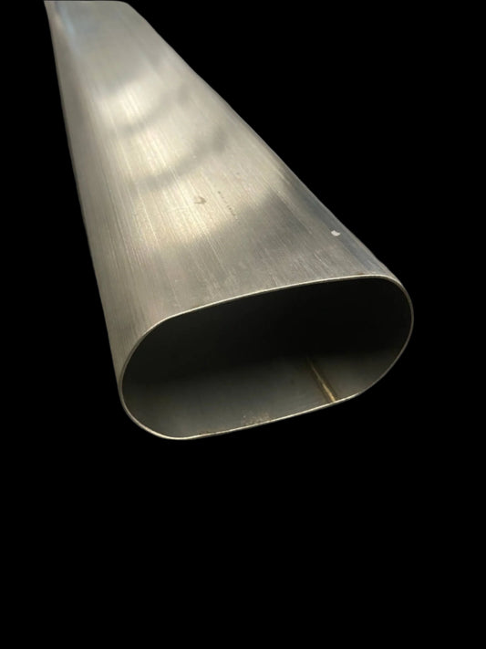 Stainless Steel Pipe Exhaust tube 1 Meter Round and Oval