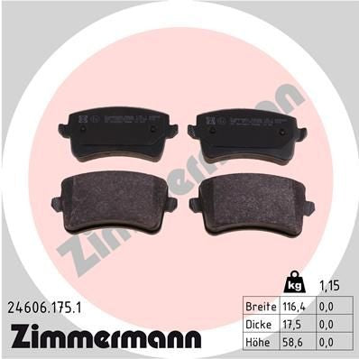 AUDI ZIMMERMANN BRAKE PADS