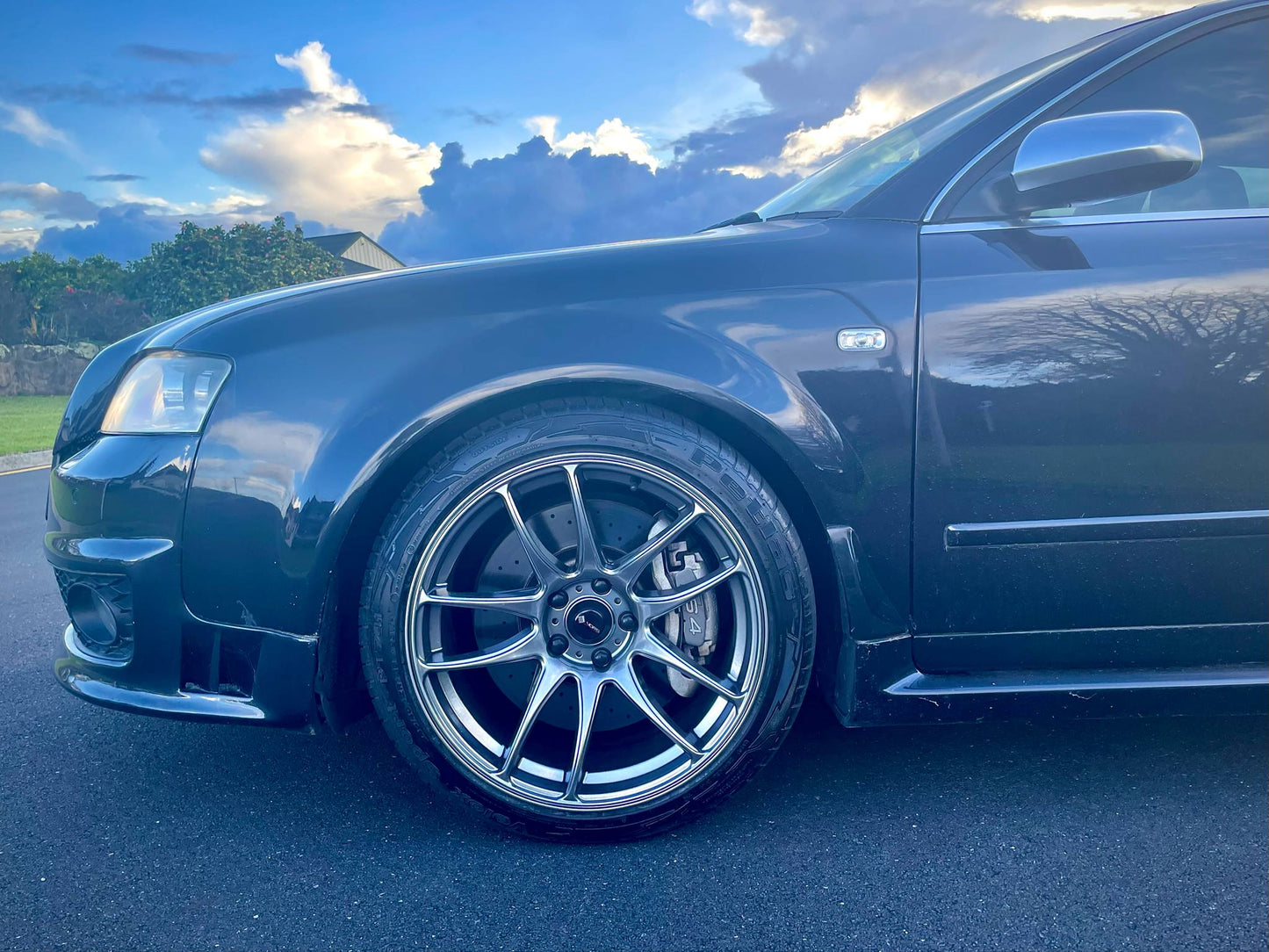 VORS TR4 Alloy Wheels Hyper Black 18 X 9.5 38P to suit Audi