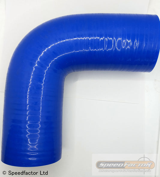 SILICONE - 90 Degree Silicone Bend - BLUE