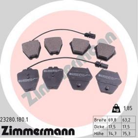 AUDI ZIMMERMANN BRAKE PADS
