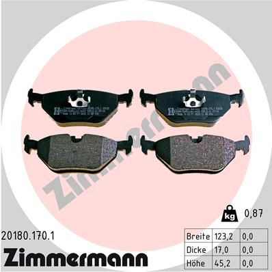 BMW BRAKE PADS ZIMMERMANN & A.B.S