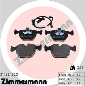 BMW BRAKE PADS ZIMMERMANN & A.B.S