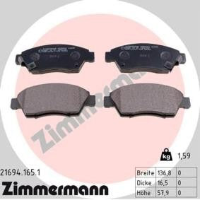 HONDA ZIMMERMANN BRAKE PADS & ROTORS