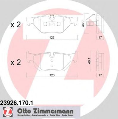 BMW BRAKE PADS ZIMMERMANN & A.B.S