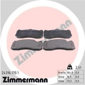 BMW BRAKE PADS ZIMMERMANN & A.B.S