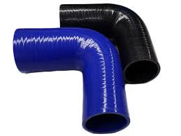SILICONE - 90 Degree Silicone Bend - BLACK