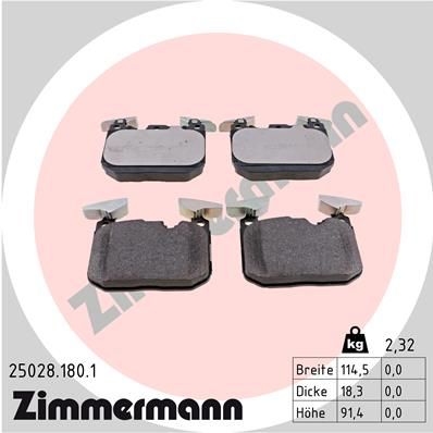 BMW BRAKE PADS ZIMMERMANN & A.B.S