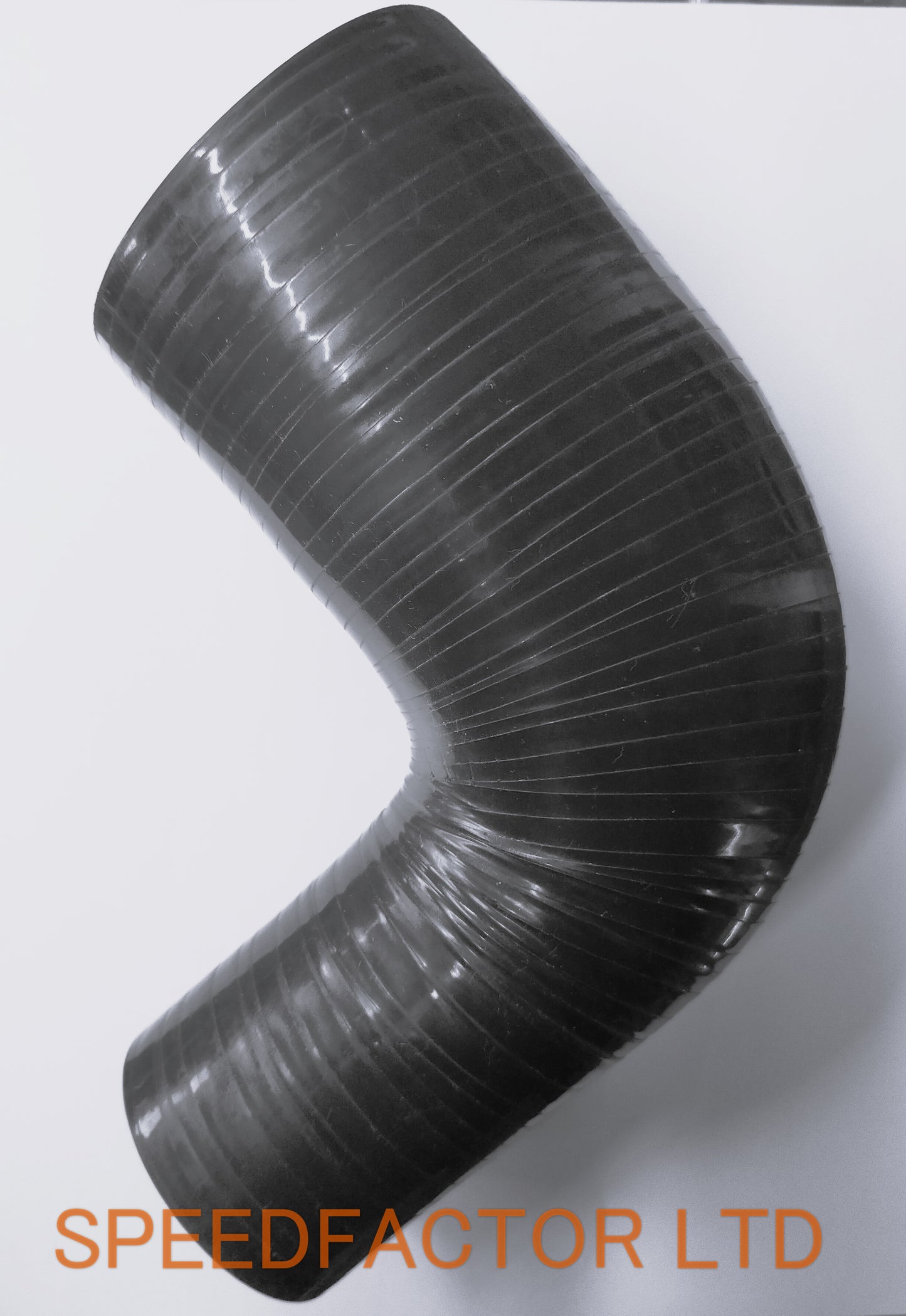 SILICONE - 90 Degree Reducing Bend - BLACK