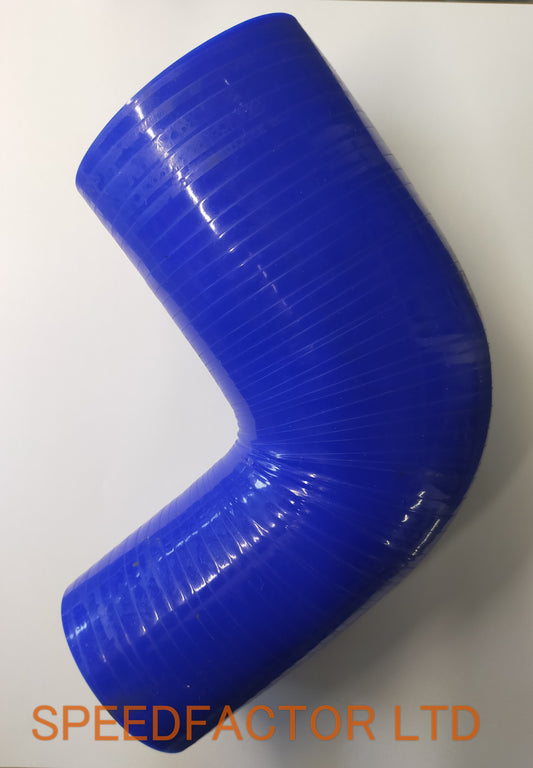 SILICONE - 90 Degree Reducing Bend - BLUE